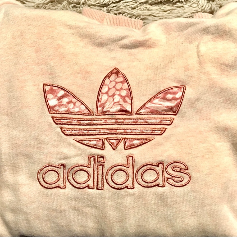 Adidas Pink Hooded Zip Up